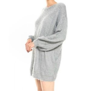 VICI Oversized Fuzzy Sweater Dress